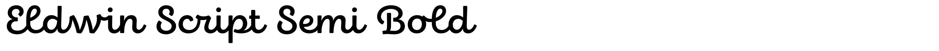 Eldwin Script Semi Bold